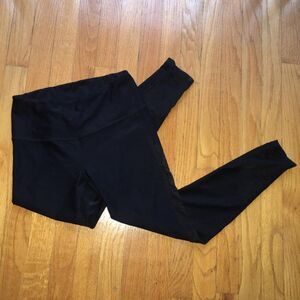 —Z by Zella— Mesh Detail Black Workout Leggings